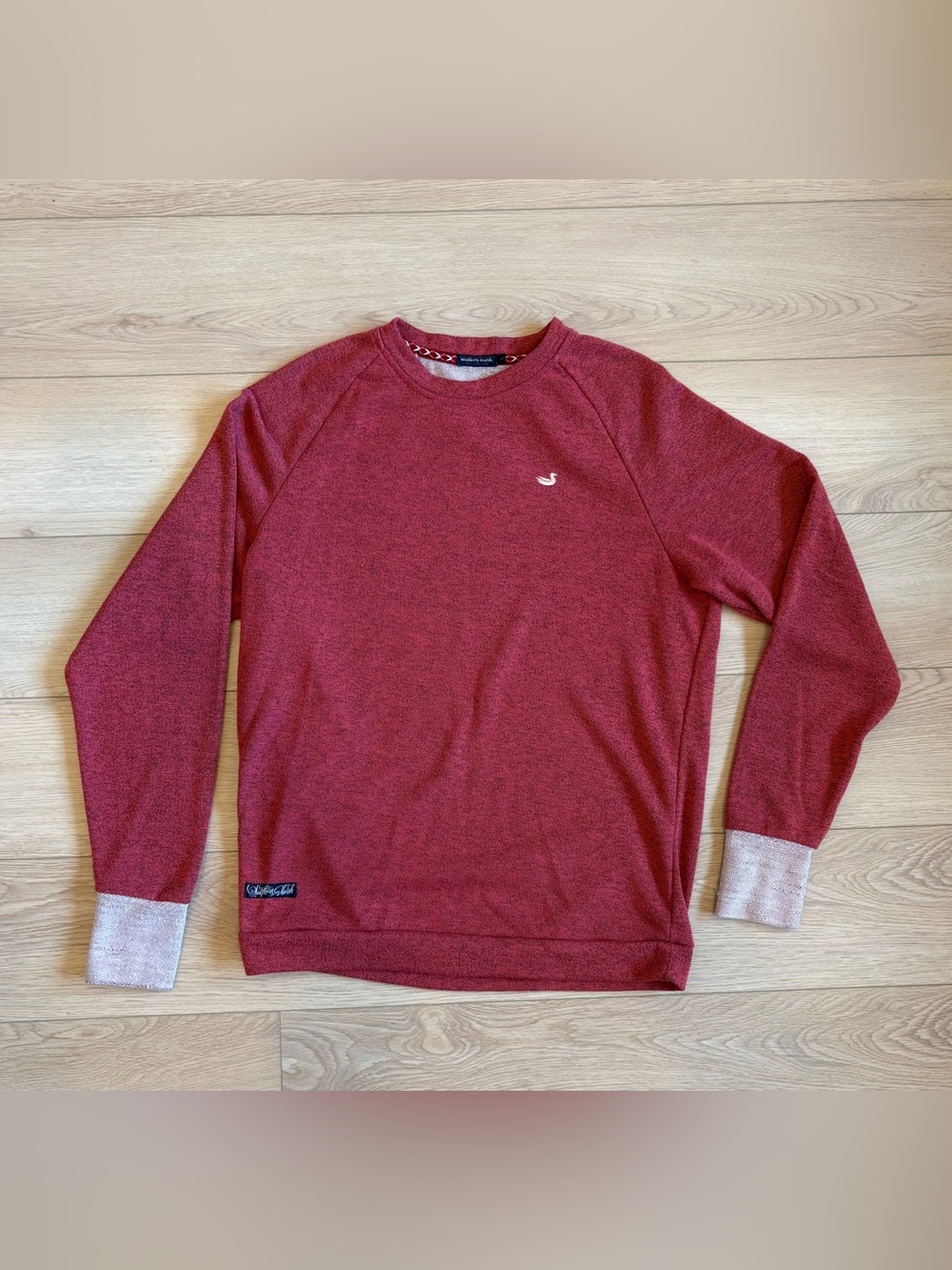 Southern Marsh Women’s Heathered Pink Crewneck Sweater
